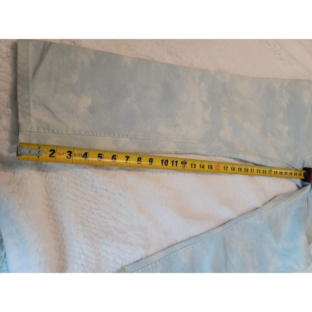 Lauren Jeans Co Ralph Lauren Womens Sz 6 Straight Leg Sky Blue Bleach Dyed Denim - Picture 9 of 12